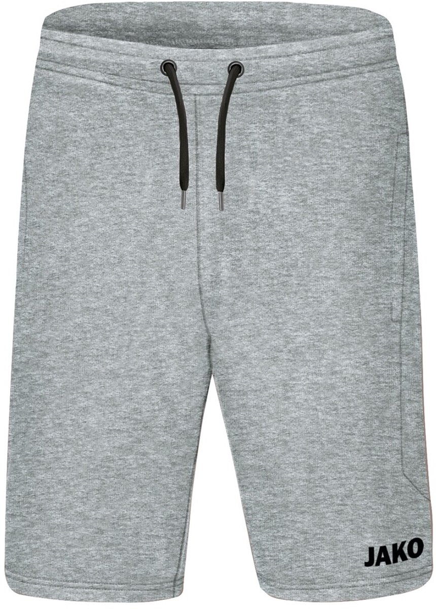 860x1200-12 Jako Base Joggingshort Lichtgrijs Gemeleerd Maat 4XL - Afbeelding 1