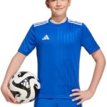 Adidas Campeon 25 T-shirt Met Korte Mouwen Blauw 13-14 Years Jongens,Meisjes
