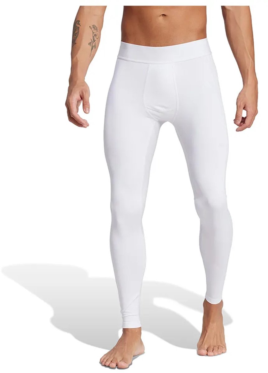 861x1200-27 Adidas Techfit Leggings Wit M Man - Afbeelding 1