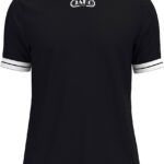 Jako Retro Shirt Korte Mouw Kinderen - Zwart | Maat: 152