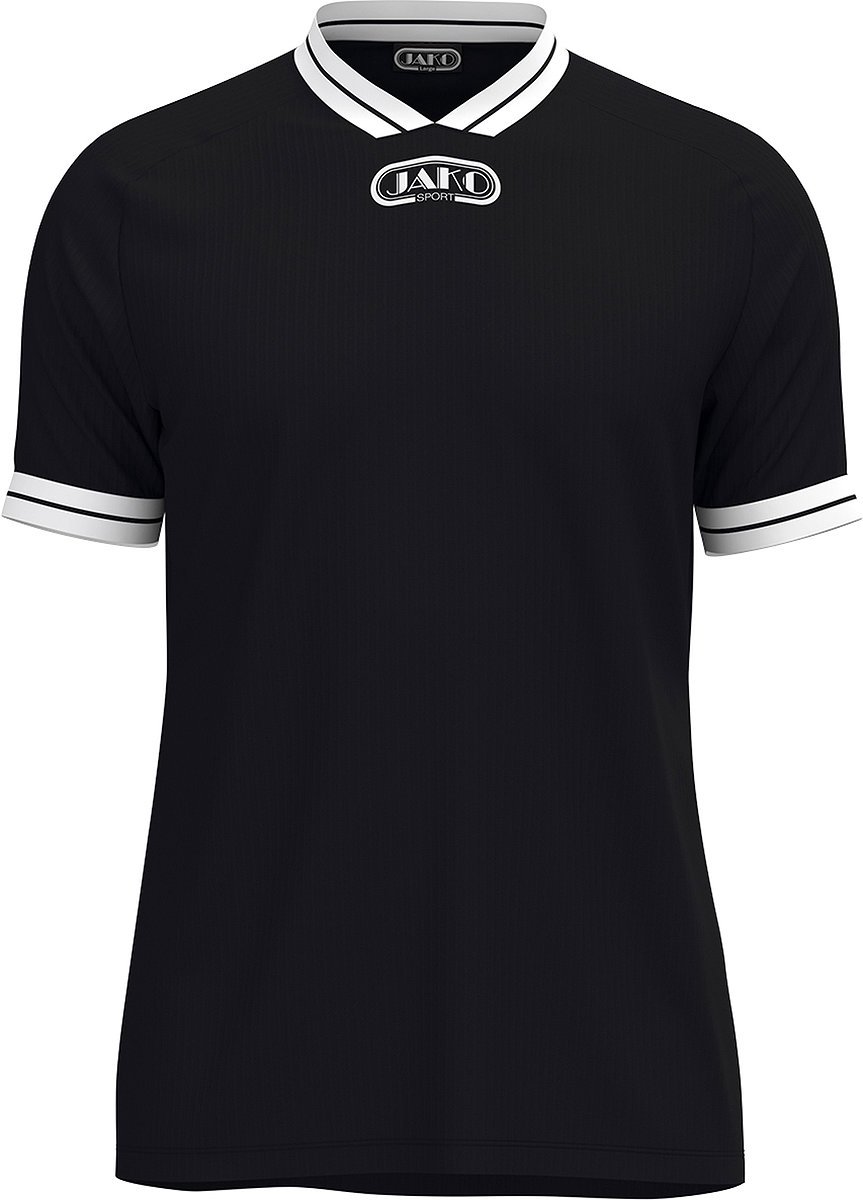 863x1200-9 Jako Retro Shirt Korte Mouw Kinderen - Zwart | Maat: 152 - Afbeelding 1