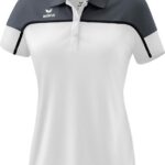 Erima Change Polo Dames - Wit / Slate Grey / Zwart | Maat: 40