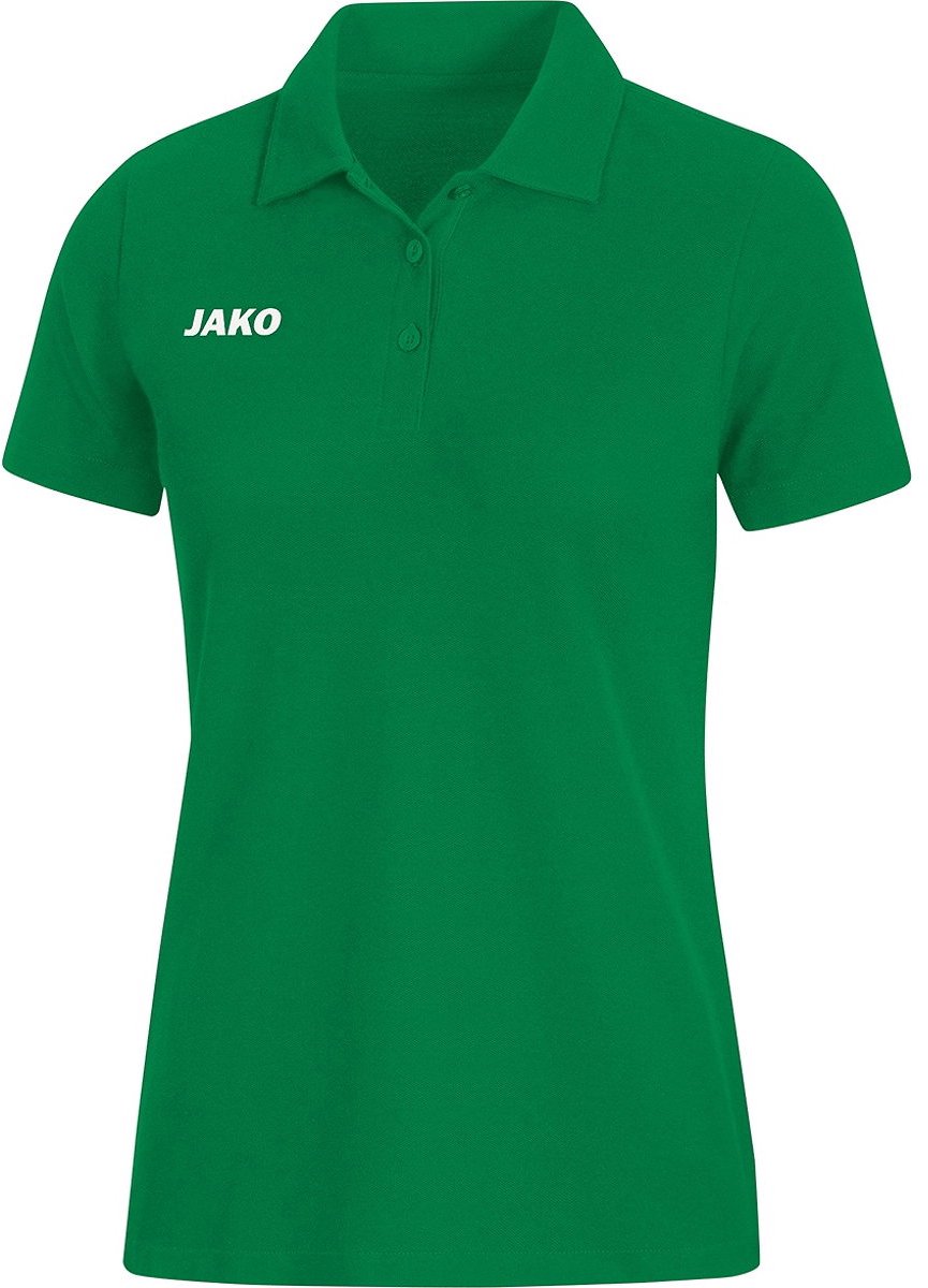 865x1200-22 Jako Base Polo Dames - Sportgroen | Maat: 44 - Afbeelding 1