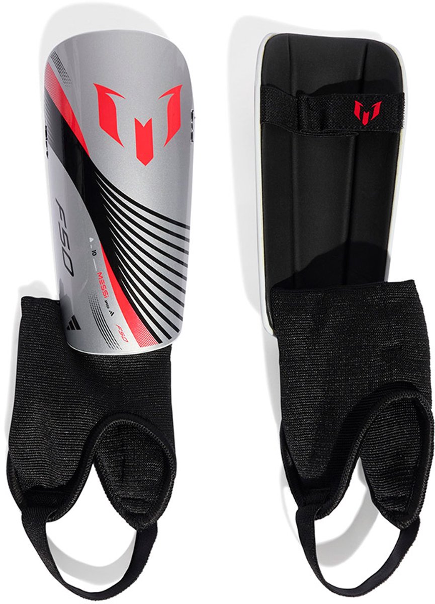 865x1200-32 Adidas Messi Match Junior Scheenbeschermers Zwart L - Afbeelding 1