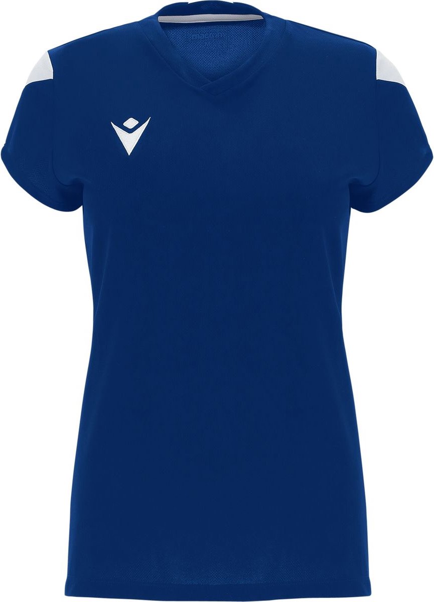 865x1200-45 Macron Oxygen Shirt Korte Mouw Dames - Royal / Wit | Maat: XL - Afbeelding 1