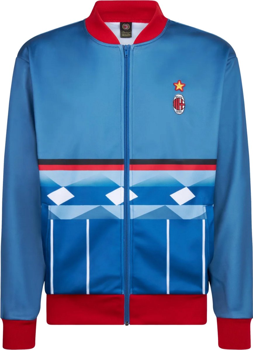 866x1200-12 AC Milan Retro Trainingsjack 1995-1996 - XXL - Afbeelding 1