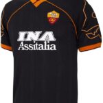 COPA - AS Roma 1999/00 Third Retro Voetbalshirt - Heren - Zwart - XL
