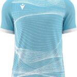Macron Wyvern Eco Shirt Korte Mouw Kinderen - Columbia / Wit | Maat: 11-12 Y