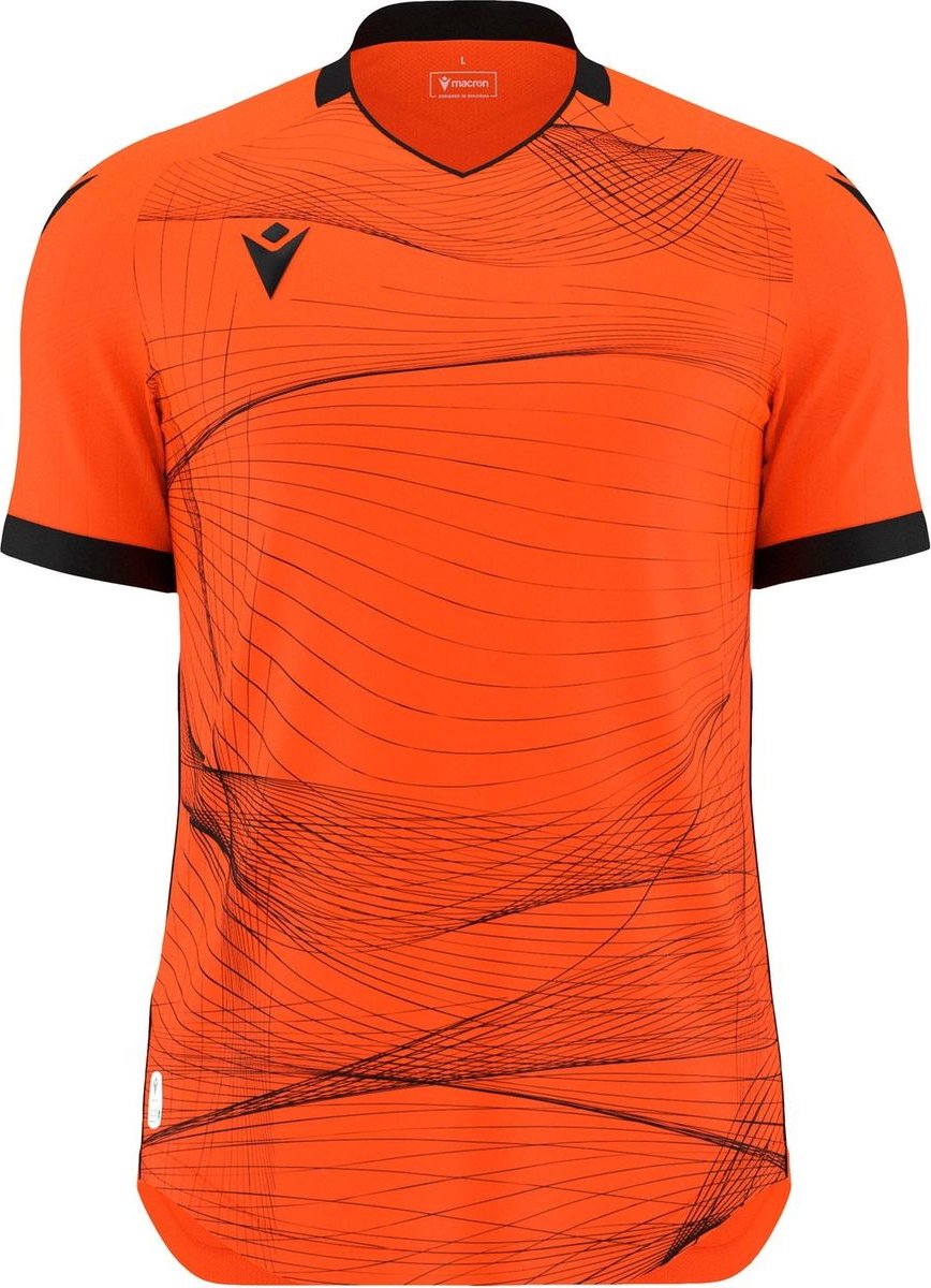 868x1200-20 Macron Wyvern Eco Shirt Korte Mouw Heren - Oranje / Zwart | Maat: 3XL - Afbeelding 1