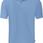 Jako Organic Polo Heren - Ijsblauw | Maat: S