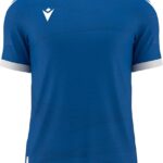 Macron Wyvern Eco Shirt Korte Mouw Heren - Royal / Wit | Maat: S