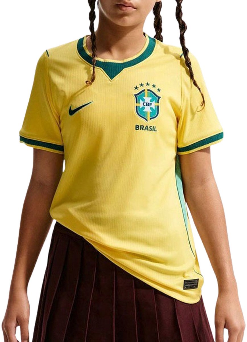 869x1200 Nike Brazilië WK2026 Thuis Shirt Junior - Maat 152 - Afbeelding 1