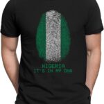 Voetbal Fan T-shirt DNA Vingerafdruk Organisch Katoen
