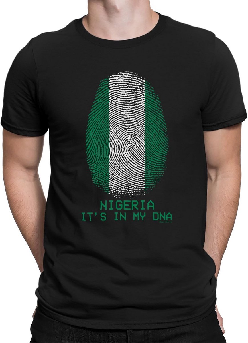 870x1200-1 Voetbal Fan T-shirt DNA Vingerafdruk Organisch Katoen - Afbeelding 1