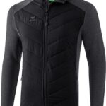 Erima Doorgestikt Jack Heren - Zwart | Maat: 3XL
