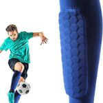 Scheenbeschermers Voetbal - Sport Beschermers - Veilige Sport - Ademend Polyester - M - Blauw