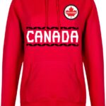 Canada Dames Team Hoodie - Rood - XS