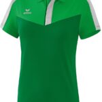 Erima Squad Polo Dames - Fern Green / Smaragd / Silver Grey | Maat: 36