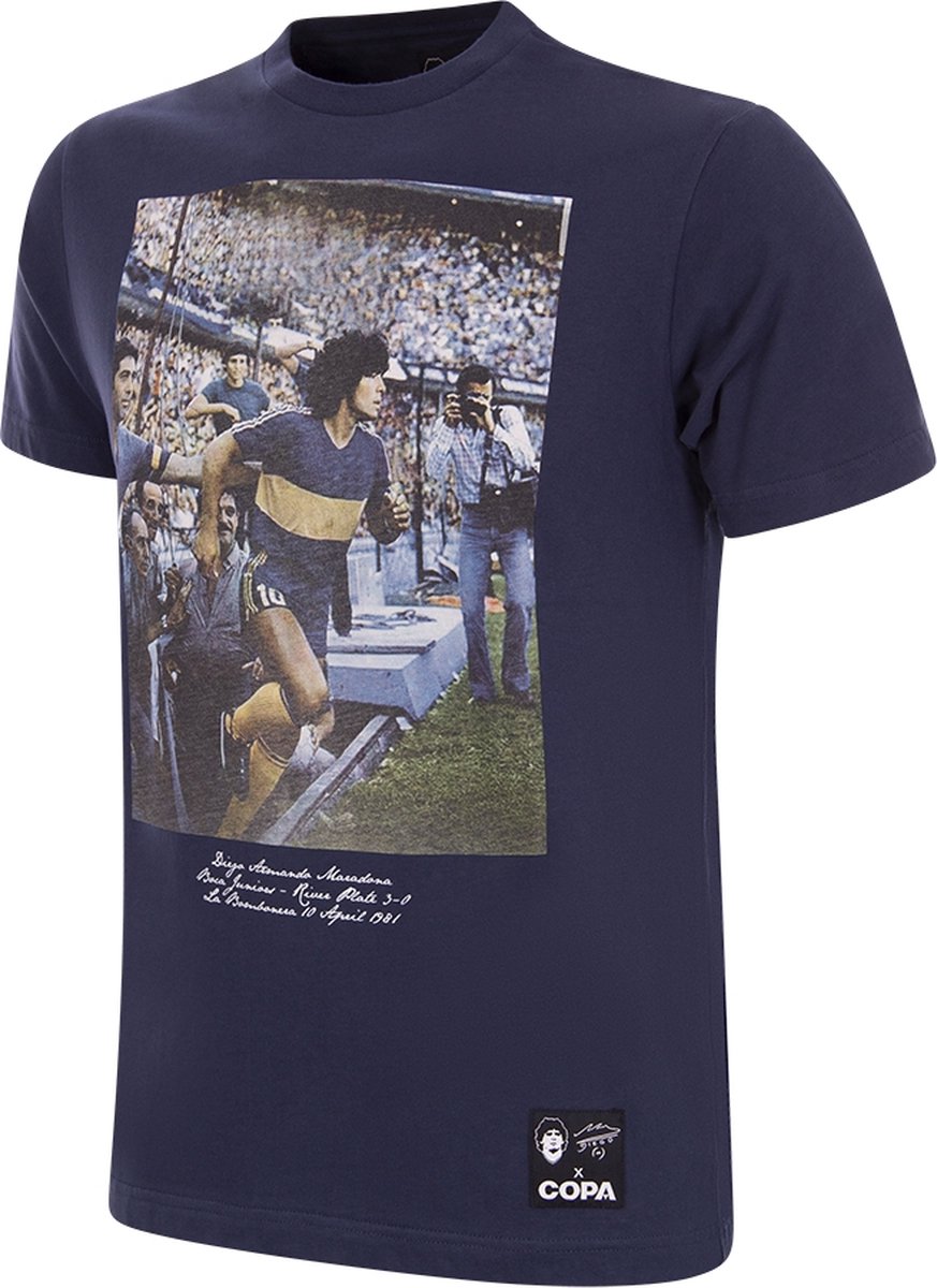 873x1200-29 COPA - Maradona Bombonera T-Shirt - Heren - Blauw - XXL - Afbeelding 1