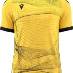 Macron Wyvern Eco Shirt Korte Mouw Heren - Geel / Zwart | Maat: 3XL