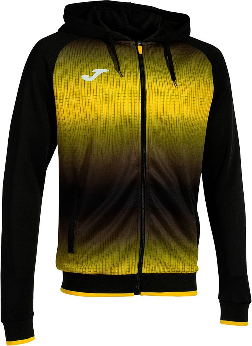 875x1200-9 Joma Tiger V Sweatshirt Met Rits Geel,Zwart 2XL Man - Afbeelding 1