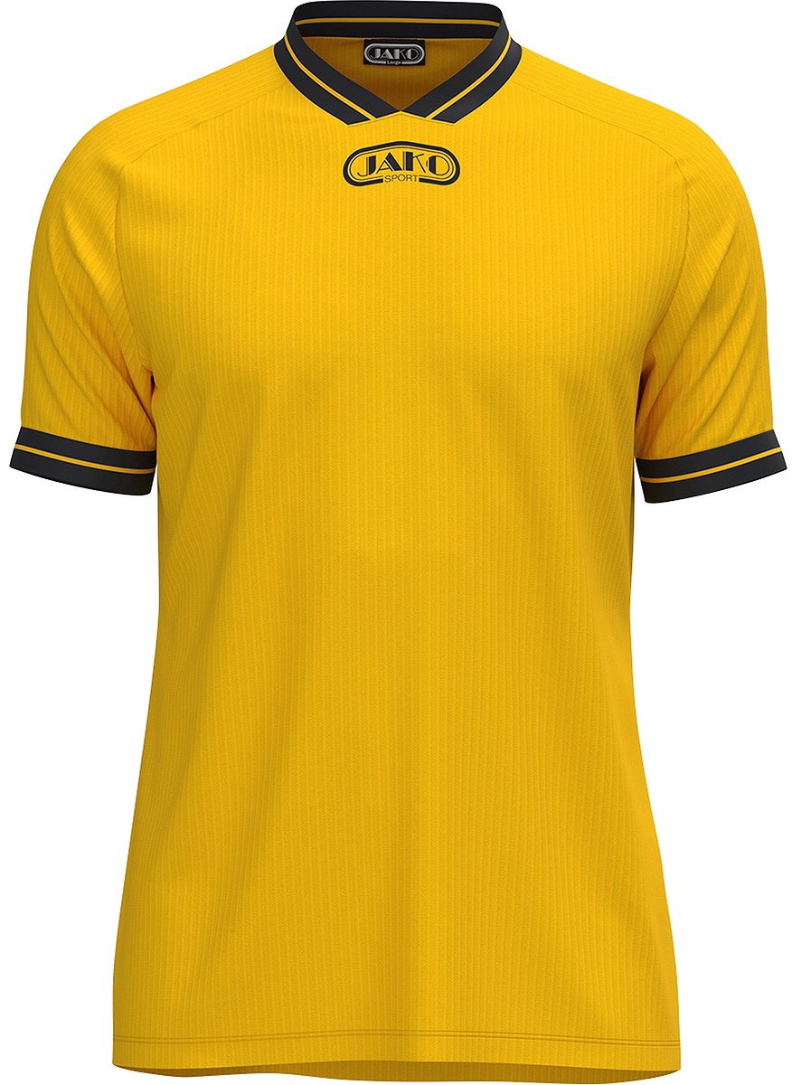 876x1200-21 Jako Retro Shirt Korte Mouw Heren - Geel | Maat: XL - Afbeelding 1