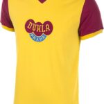 COPA - Dukla Praag Uitshirt 1960's Retro Voetbalshirt - Heren - Geel - S