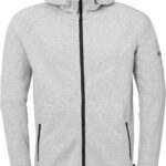 Uhlsport Id Sweater Met Kap Kinderen - Donkergrijs Gemeleerd / Zwart | Maat: 164