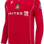 Wrexham AFC Thuisshirt Longsleeve 2025/26 - Wales Voetbalshirt - Wrexham - Longsleeve - Macron - Maat L - Globalsoccershop