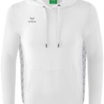 Erima Essential Team Sweatshirt Met Capuchon Heren - Wit / Monument Grey | Maat: 3XL