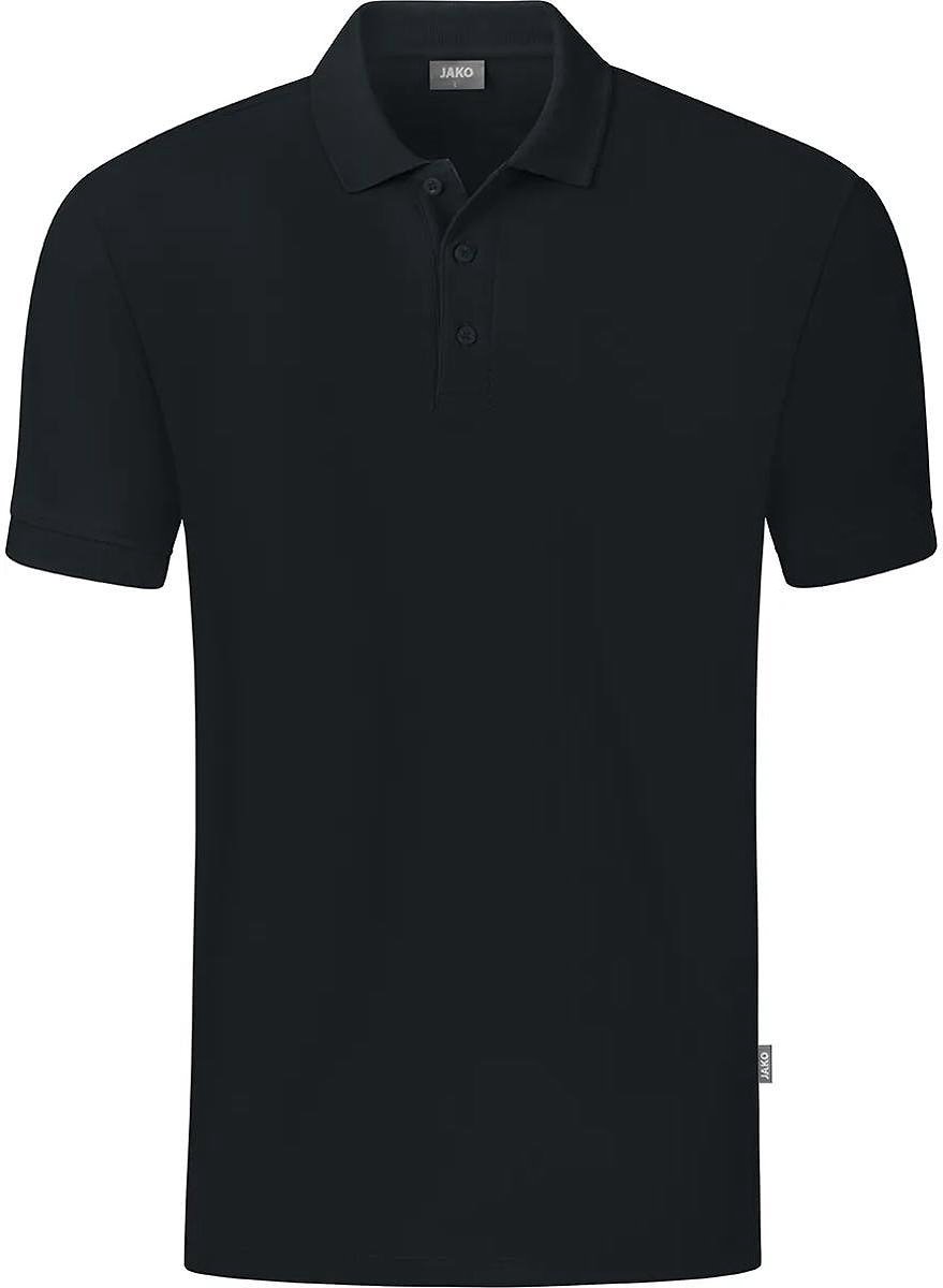879x1200-143 Jako Organic Polo Kinderen - Zwart | Maat: 140 - Afbeelding 1