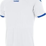 Hummel Fyn Shirt Korte Mouw Heren - Wit / Royal | Maat: M
