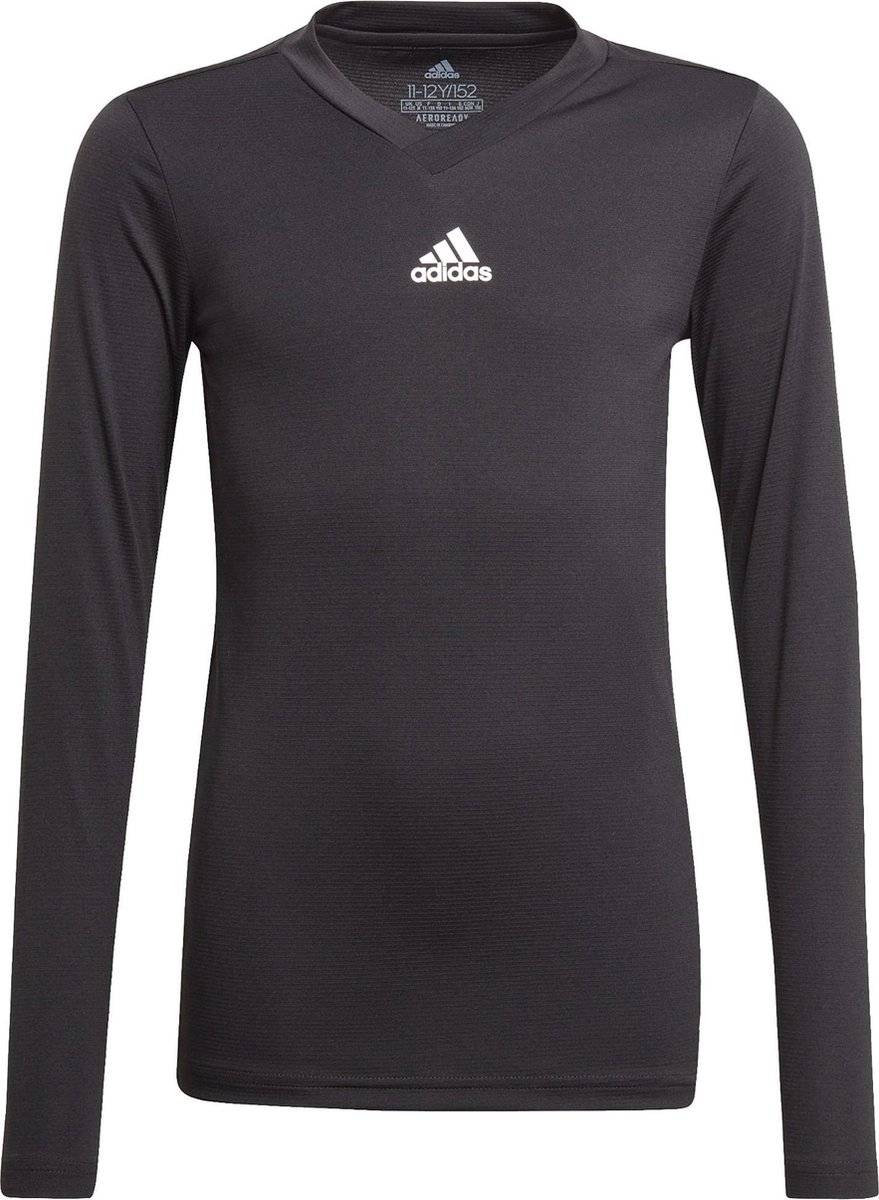 879x1200-25 adidas GN5710 Sportshirt - Maat 116 - Unisex - Zwart/Wit - Afbeelding 1
