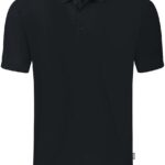 Jako Organic Polo Heren - Zwart | Maat: XL