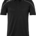 Uhlsport Stream 22 Polo Heren - Zwart / Wit | Maat: 3XL