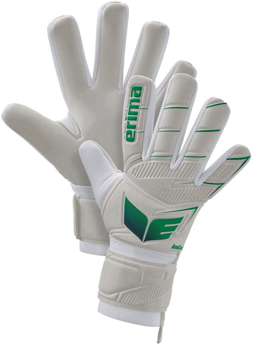 881x1200-43 Erima Aeroclaw New Talent Keepershandschoenen Heren - Wit / Columbia | Maat: 7 - Afbeelding 1
