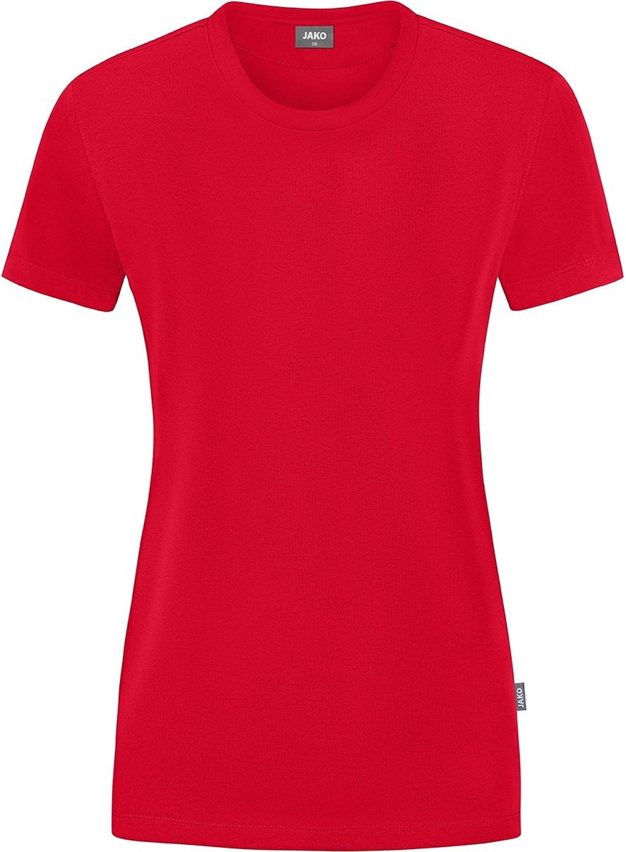 882x1200-112 Jako Doubletex T-Shirt Dames - Rood | Maat: 40 - Afbeelding 1