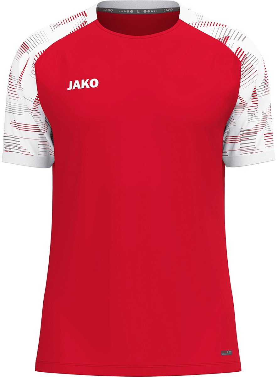 882x1200-115 Jako Sonic T-Shirt Heren - Rood / Wit | Maat: L - Afbeelding 1