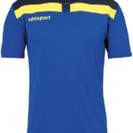 Uhlsport Offense 23 Polo Shirt Azuur Blauw-Marine-Limoen Geel Maat 3XL