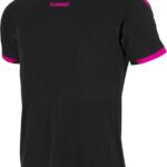 Hummel Fyn Shirt Korte Mouw Kinderen - Zwart / Magenta | Maat: 152