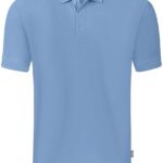 Jako Organic Polo Kinderen - Ijsblauw | Maat: 140