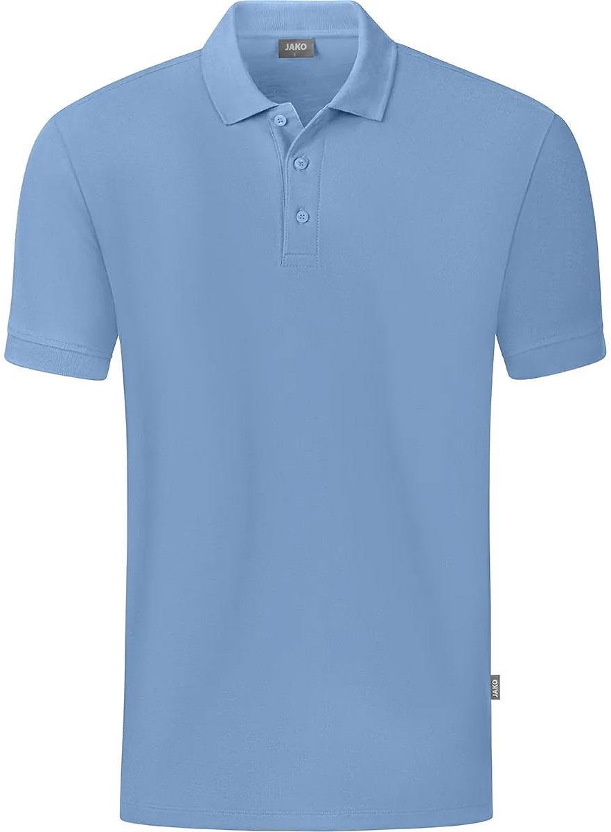 882x1200-4 Jako Organic Polo Kinderen - Ijsblauw | Maat: 140 - Afbeelding 1