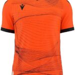 Macron Wyvern Eco Shirt Korte Mouw Heren - Oranje / Zwart | Maat: XXL