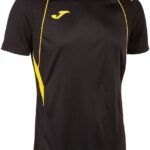 Joma Championship VII Shirt Korte Mouw Heren - Zwart / Geel | Maat: 2XL