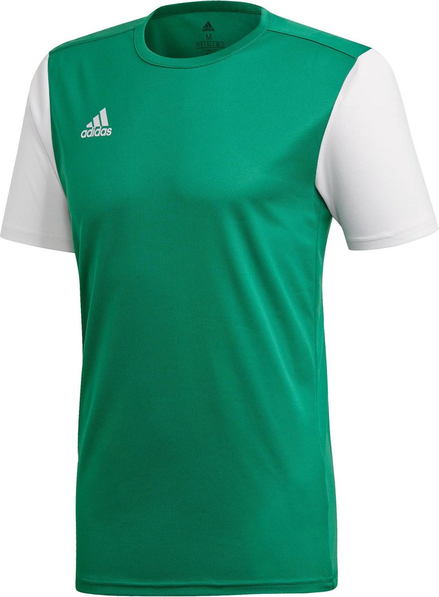 882x1200-98 adidas Estro 19 Sportshirt - Maat 116 - Jongens - groen/wit - Afbeelding 1