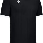 Macron Halley Shirt Korte Mouw Heren - Zwart / Wit | Maat: XXL