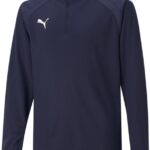 PUMA teamLIGA 1/4 Zip Top Jr Unisex Sporttop - PUMA Navy-PUMA White