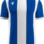 Macron Propus Eco Shirt Korte Mouw Kinderen - Royal / Wit | Maat: 7-8 Y