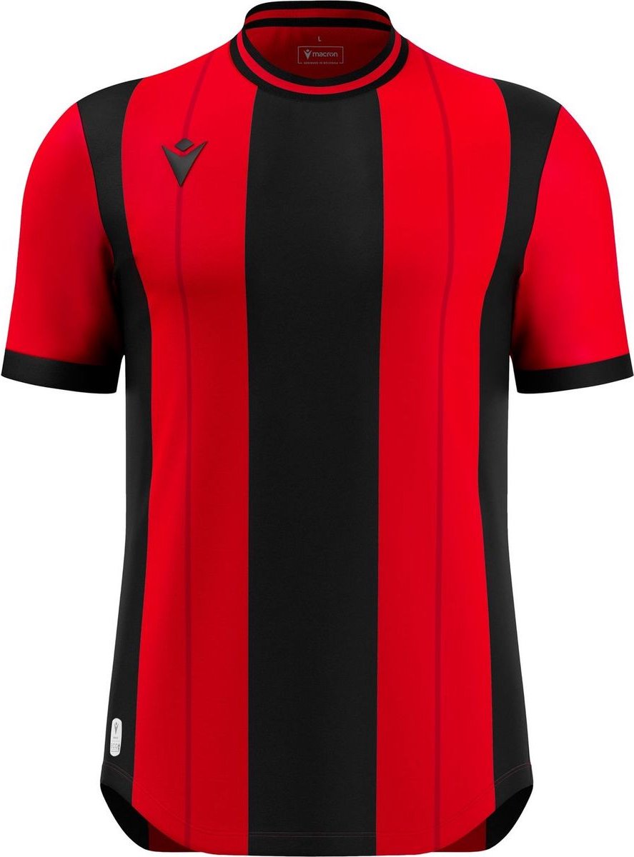 887x1200-14 Macron Propus Eco Shirt Korte Mouw Kinderen - Rood / Zwart | Maat: 7-8 Y - Afbeelding 1