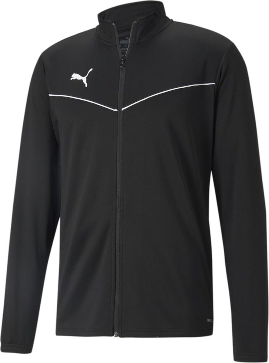 887x1200-18 Puma Teamrise Polyestervest Kinderen - Zwart | Maat: 176 - Afbeelding 1